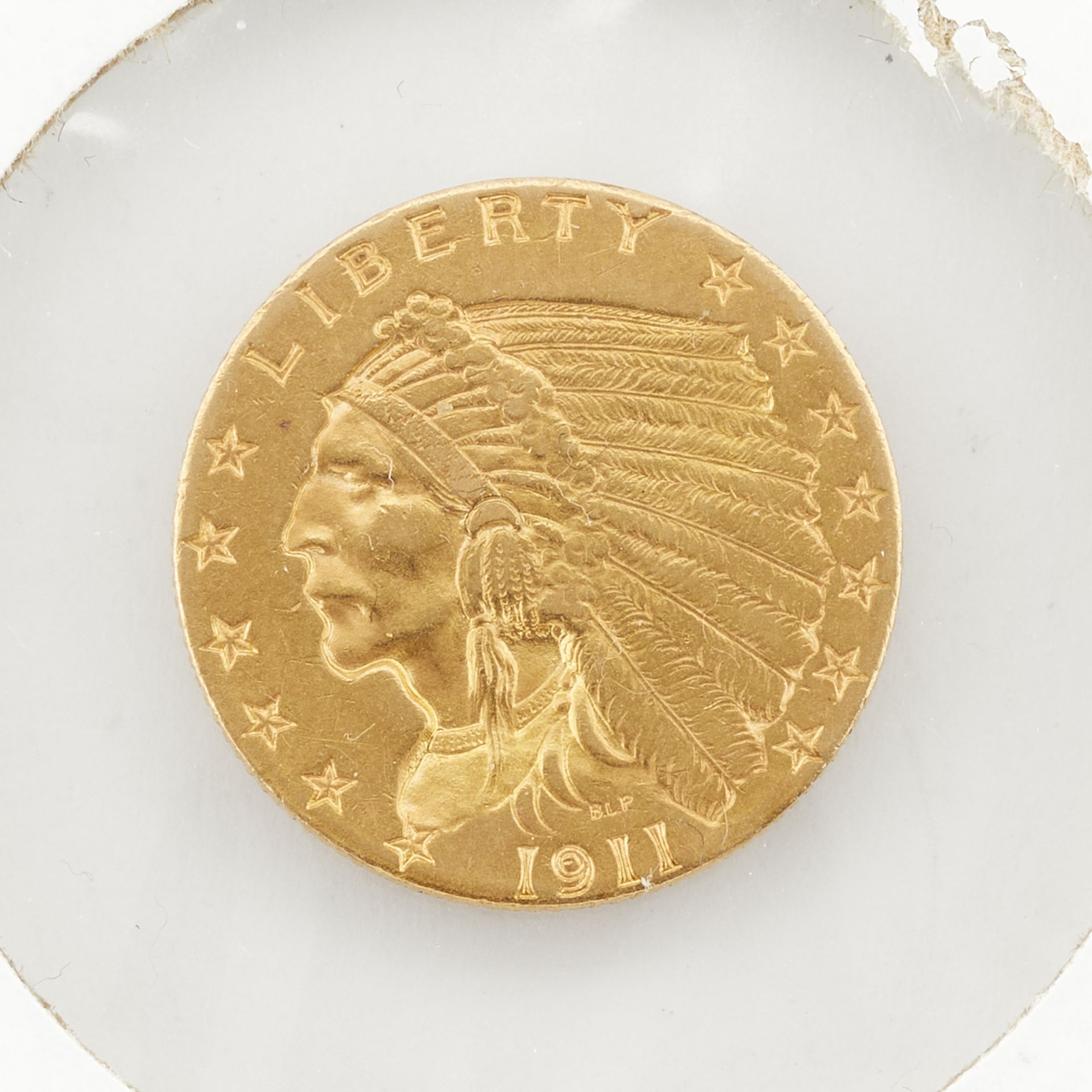 1911 $2.5 Indian Head Gold Coin