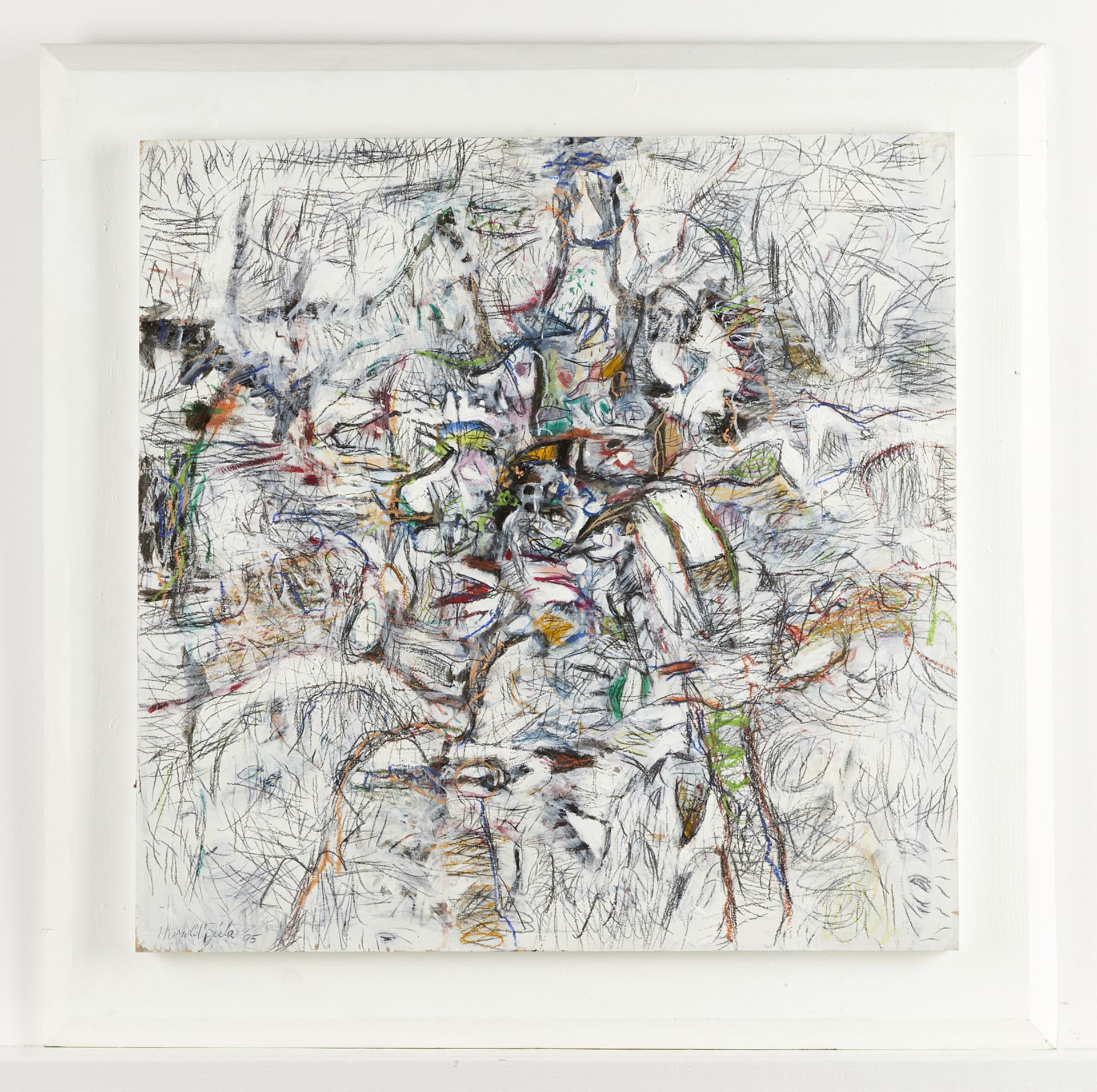 Harold Zisla "Interruptus" Abstract Painting - Image 3 of 8