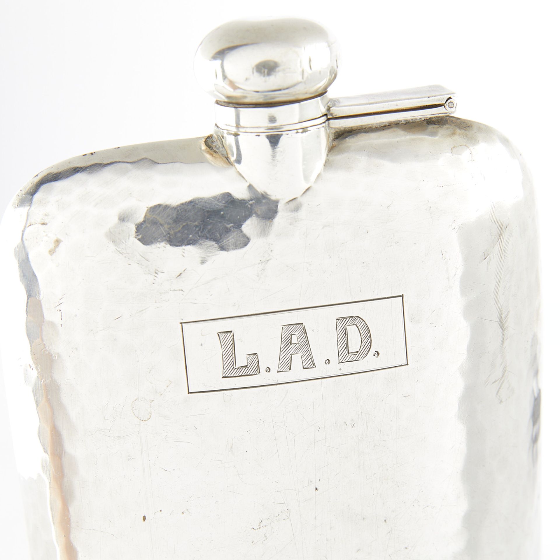 Art Deco Style Sterling Silver Flask - Image 2 of 6