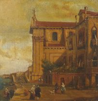 Louis Eugene Lami Cityscape Oil Painting 1830s