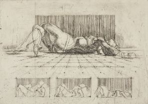 Jack Youngquist "Prone F/Tri-Sequence" Etching