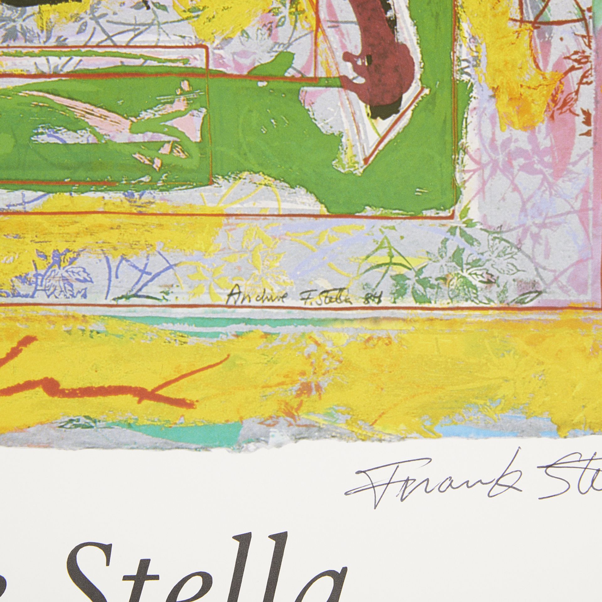 Frank Stella Signed Walker Exhibition Poster 1988 - Image 9 of 9