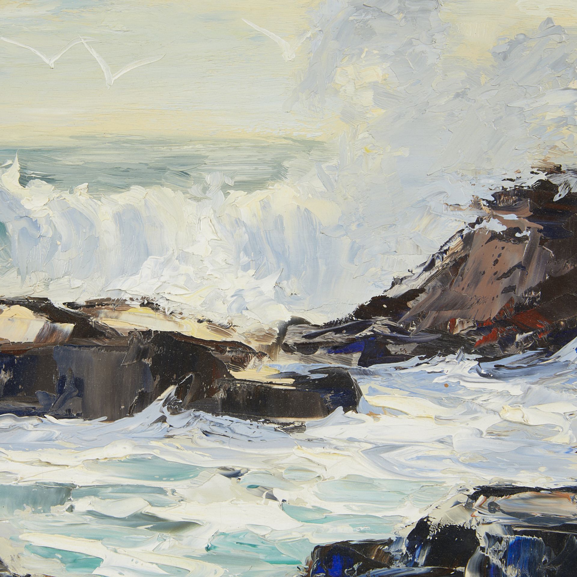 Syd Browne Ocean Landscape Oil Painting - Bild 4 aus 5