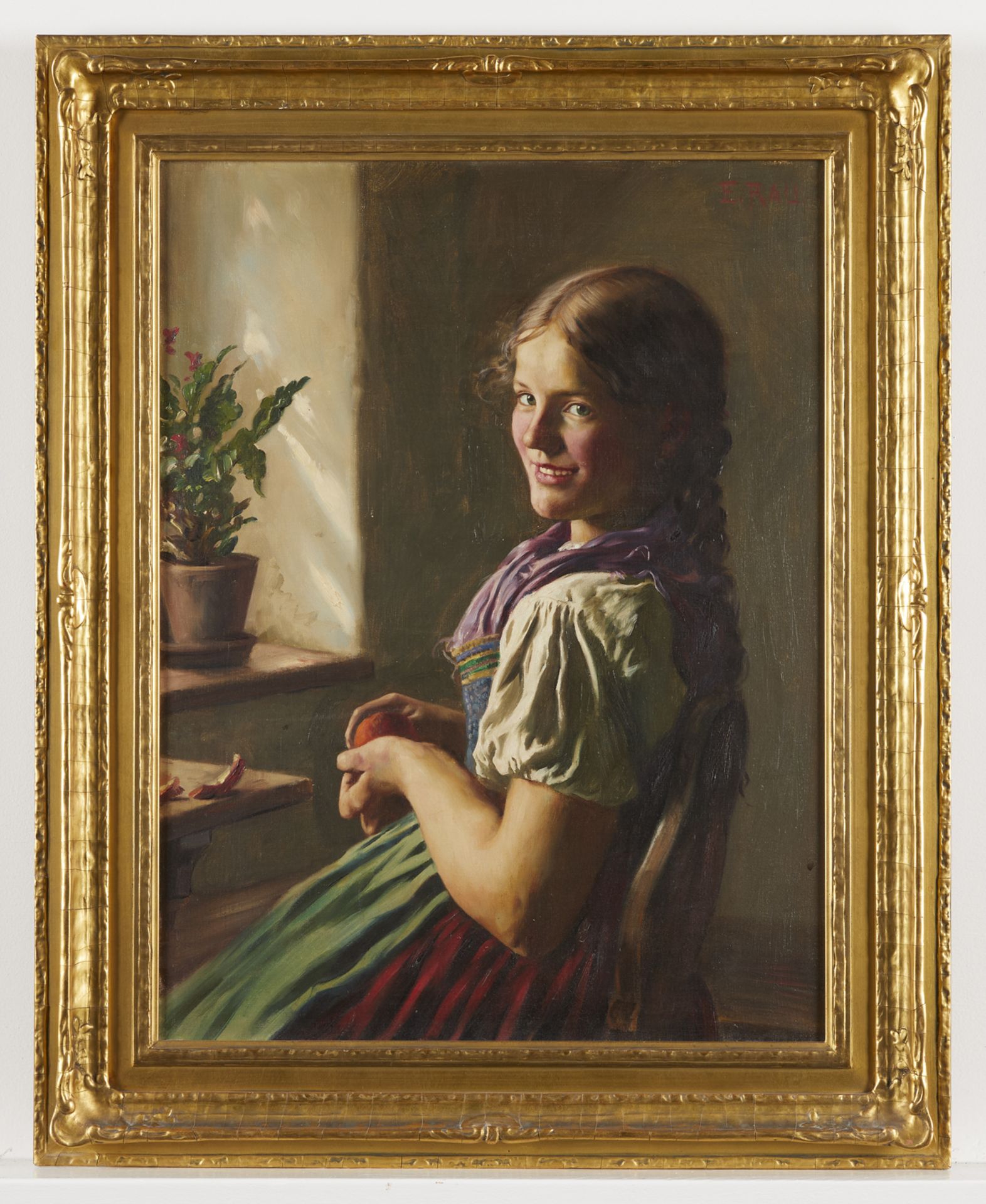 Emil Rau Portrait Oil Painting - Image 3 of 10
