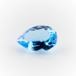 4.35 Carat Pear Cut Blue Topaz