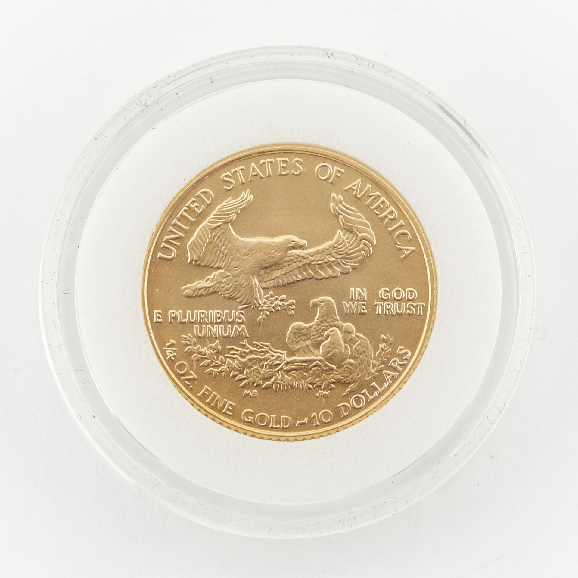 1986 $10 1/4 oz Gold American Eagle Coin - Image 2 of 2