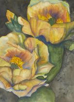 Ellery Gibson Flowers Watercolor Painting