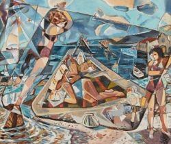 Robert Berkeley Green "The Bathers" Painting