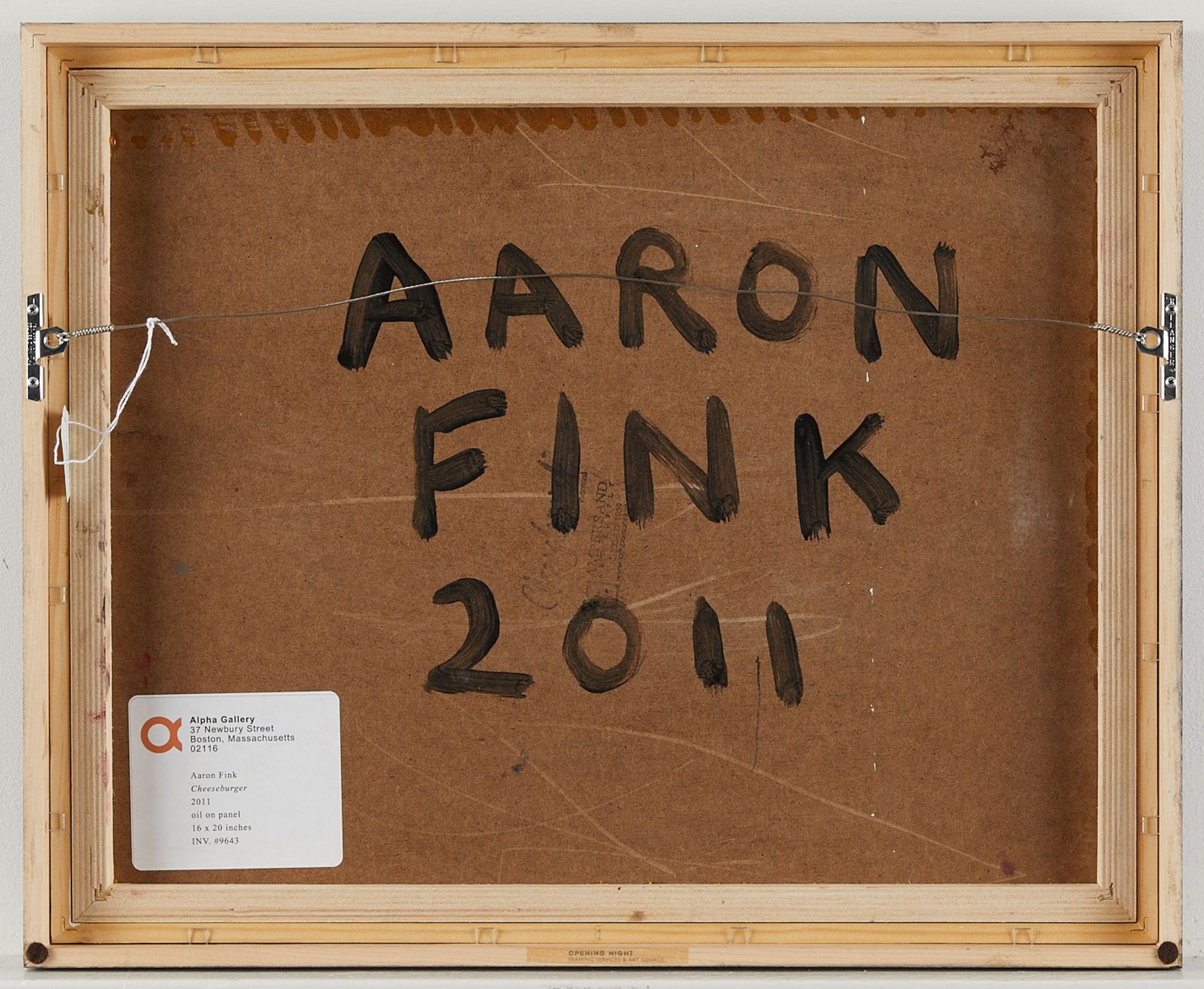 Aaron Fink "Cheeseburger" Oil On Panel 2011 - Image 4 of 6