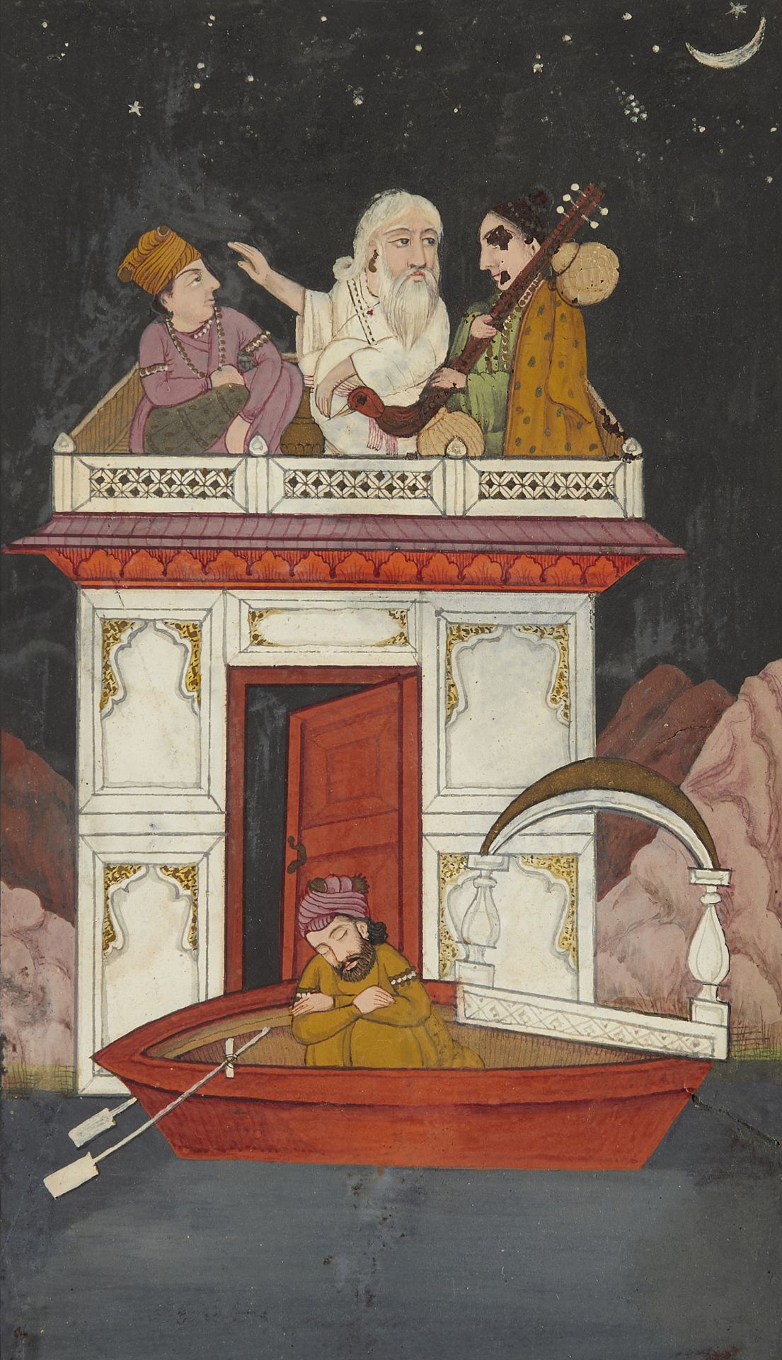 Likely Indian Manuscript Style Painting