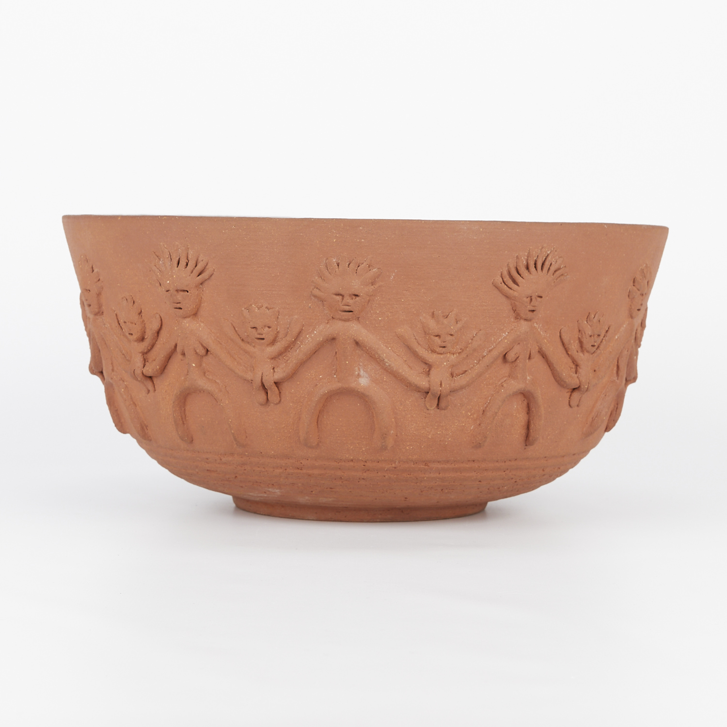 Edwin Scheier Ceramic Bowl w/ Applied Decoration - Image 4 of 13