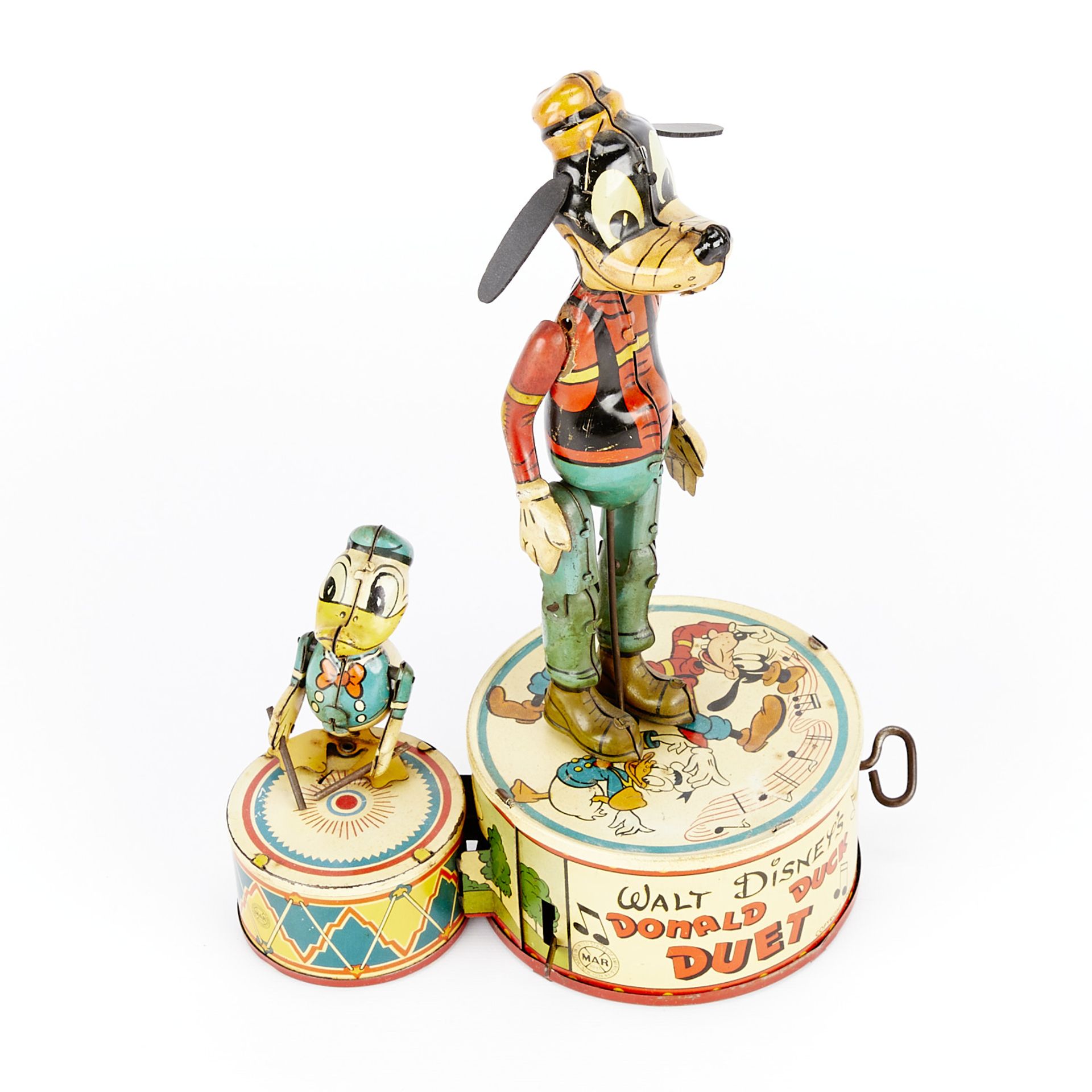 Marx "Disney's Donald Duck Duet" Tin Wind-up Toy - Image 7 of 11