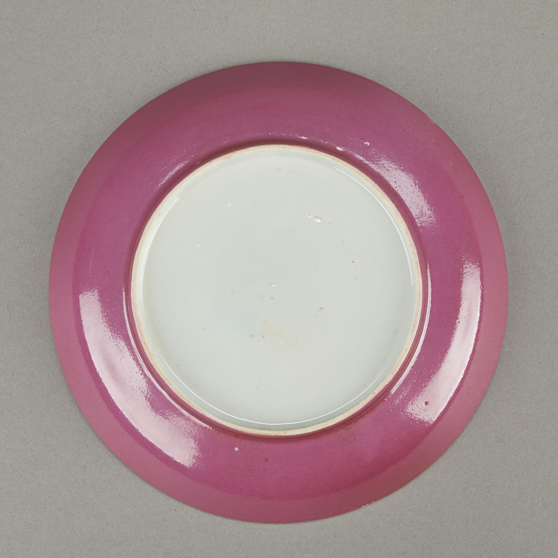 20th c. Chinese Porcelain Oxblood Plate - Image 2 of 5