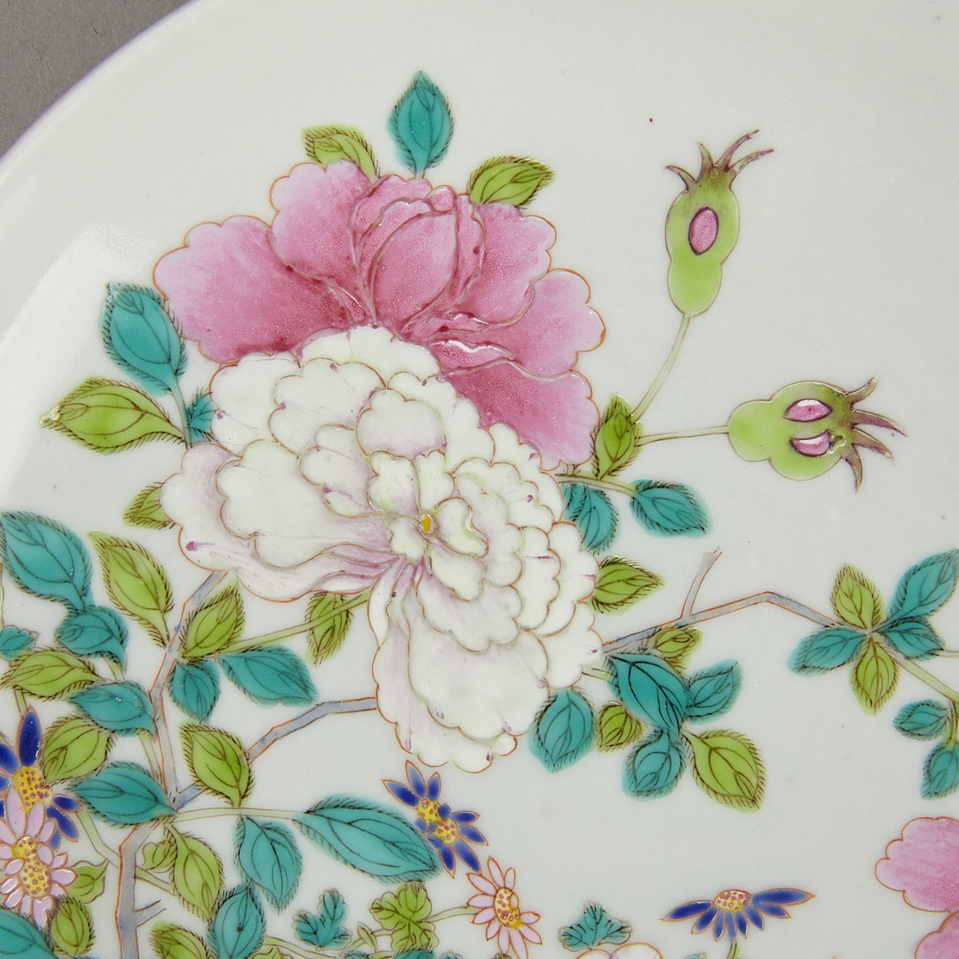 20th c. Chinese Porcelain Oxblood Plate - Image 3 of 5