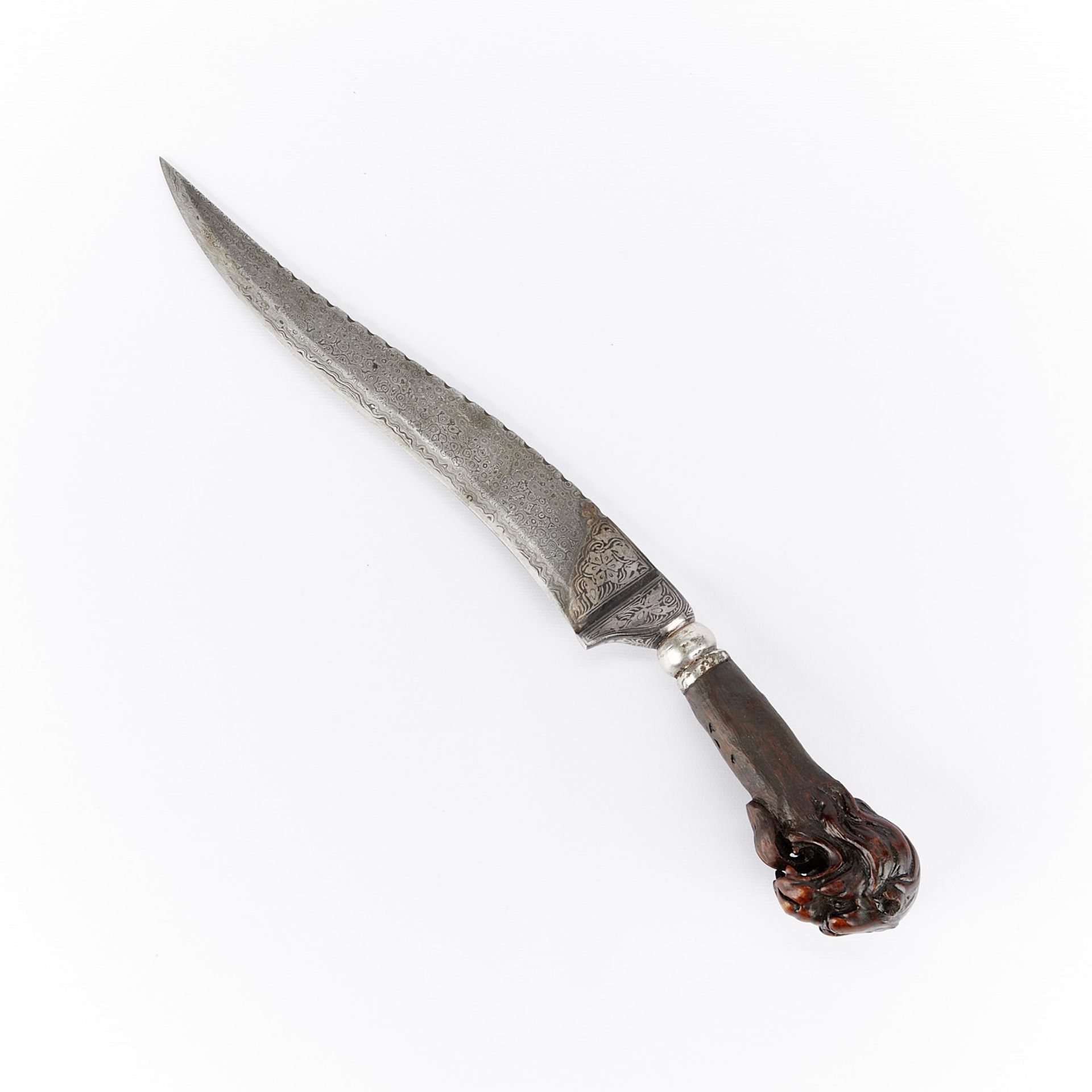 Middle Eastern Mughal Damascus Steel Dagger - Image 4 of 11