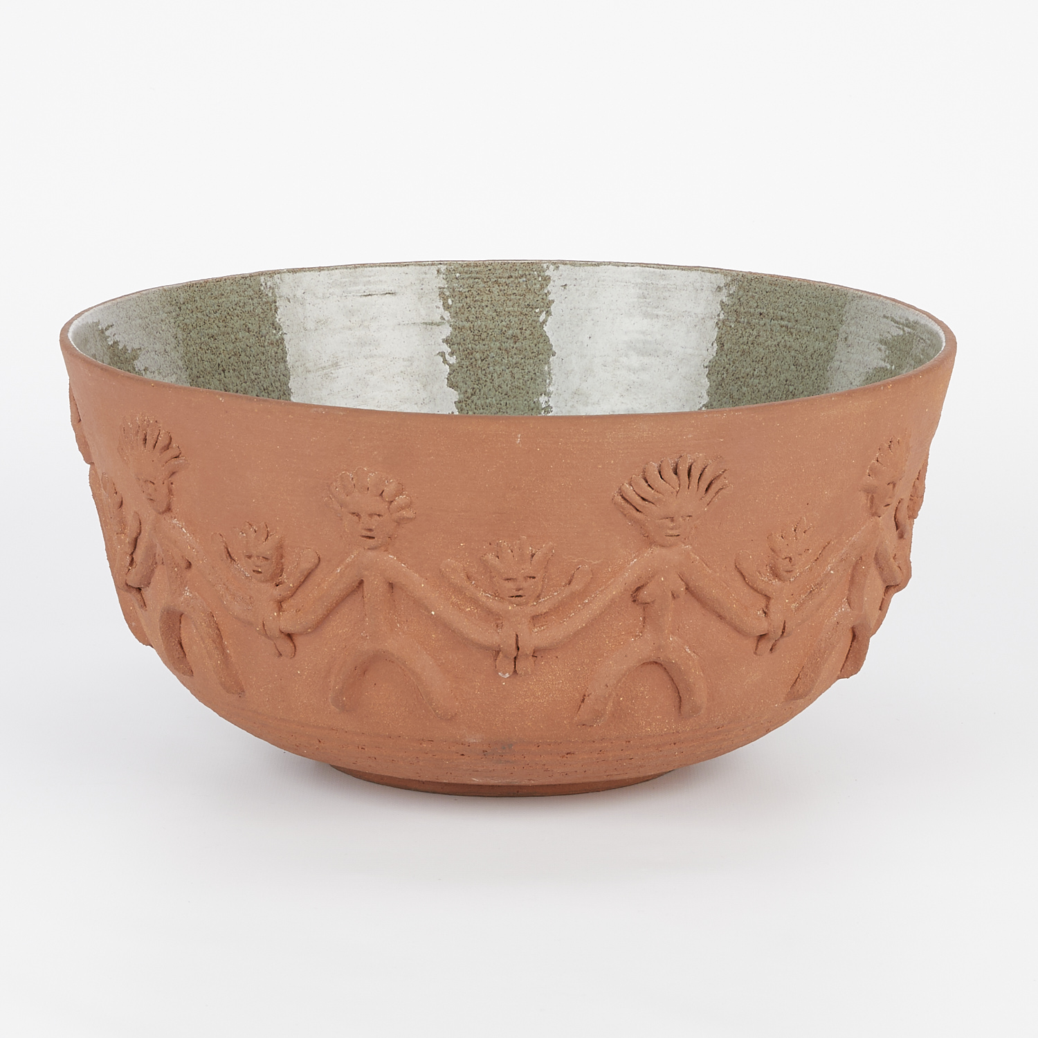 Edwin Scheier Ceramic Bowl w/ Applied Decoration - Image 6 of 13