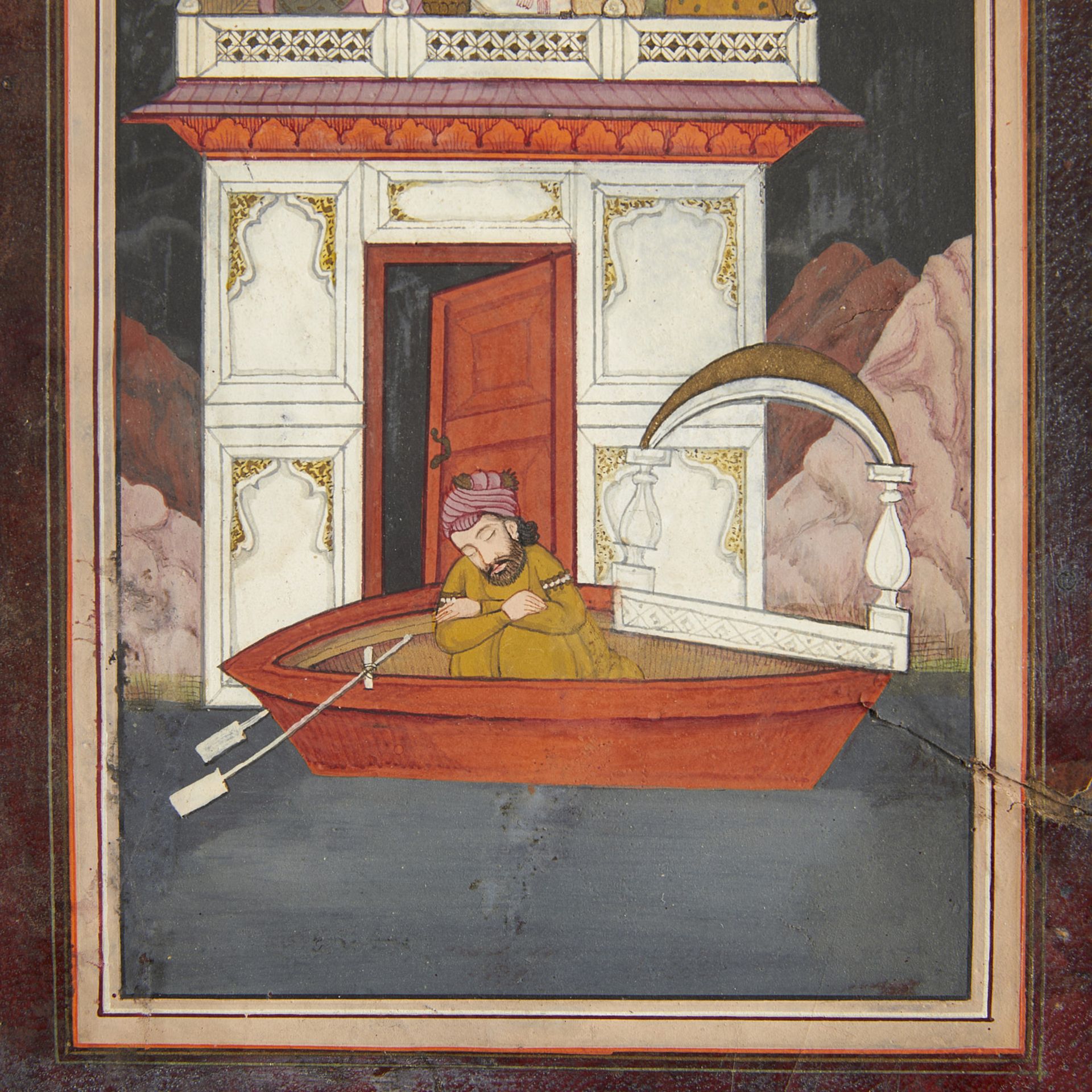 Likely Indian Manuscript Style Painting - Bild 4 aus 8