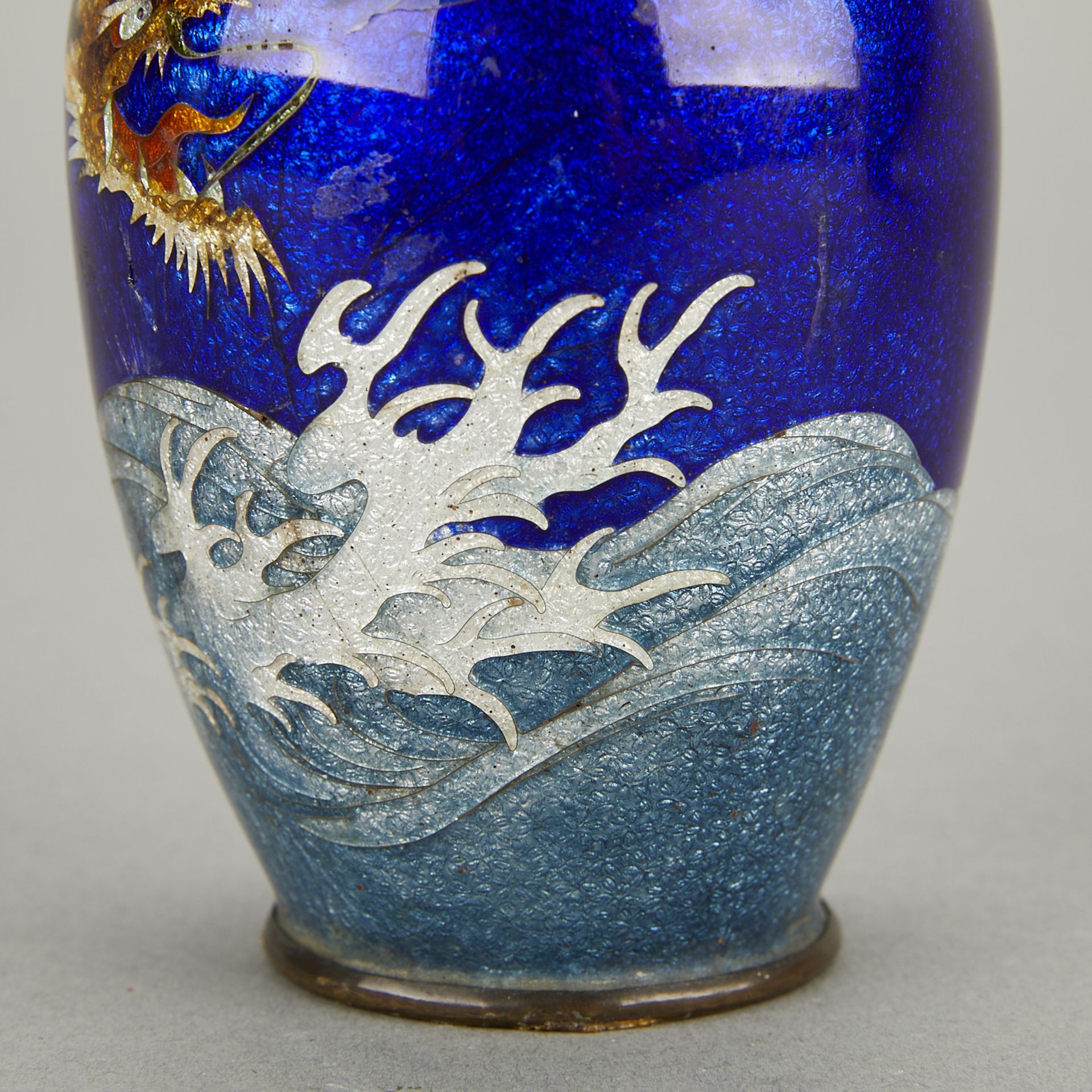 4 Antique Japanese Cloisonne Vases - Bild 16 aus 19