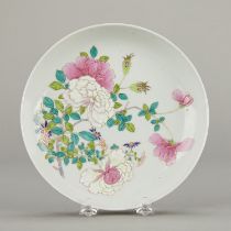 20th c. Chinese Porcelain Oxblood Plate