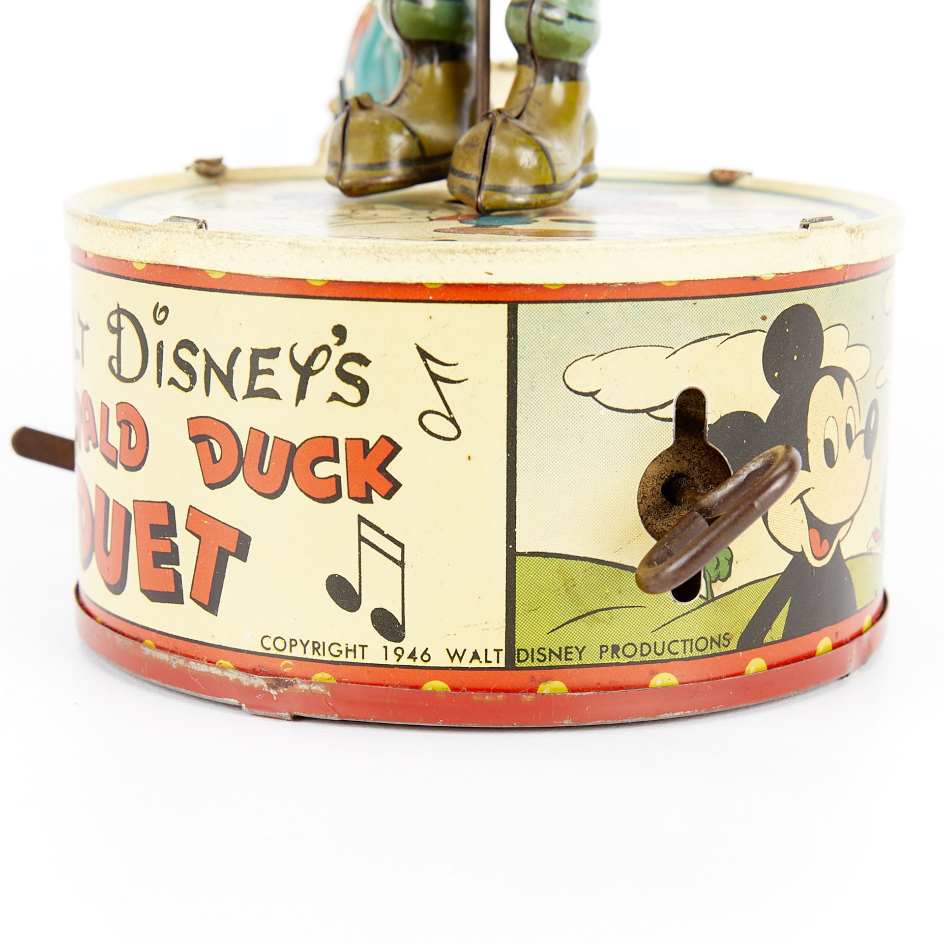 Marx "Disney's Donald Duck Duet" Tin Wind-up Toy - Image 10 of 11