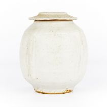 Warren MacKenzie Lidded Ceramic Vessel - Stamped