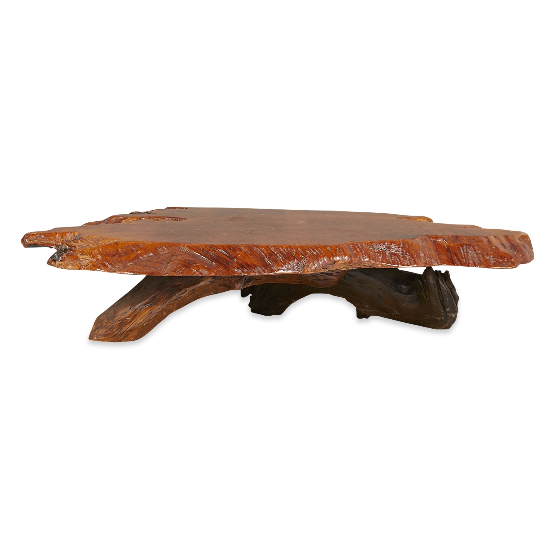 Vintage Redwood Burl Coffee Table