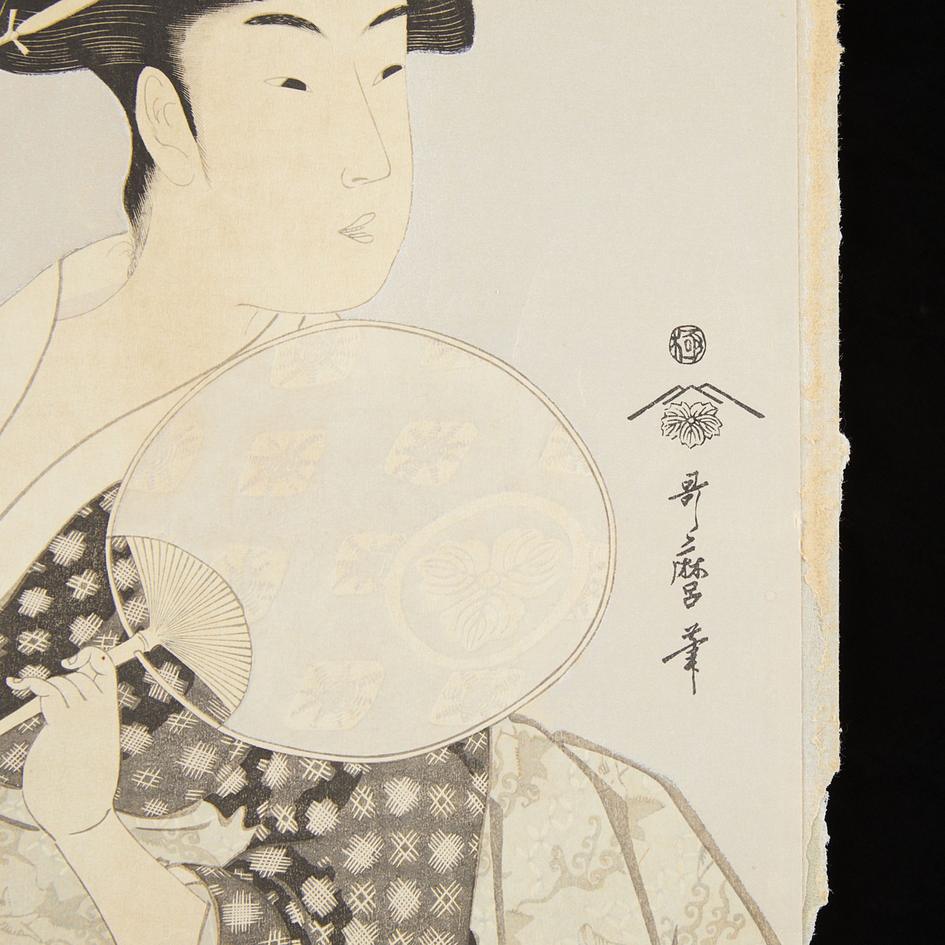 2 After Kitagawa Utamaro Woodblock Prints - Image 9 of 11