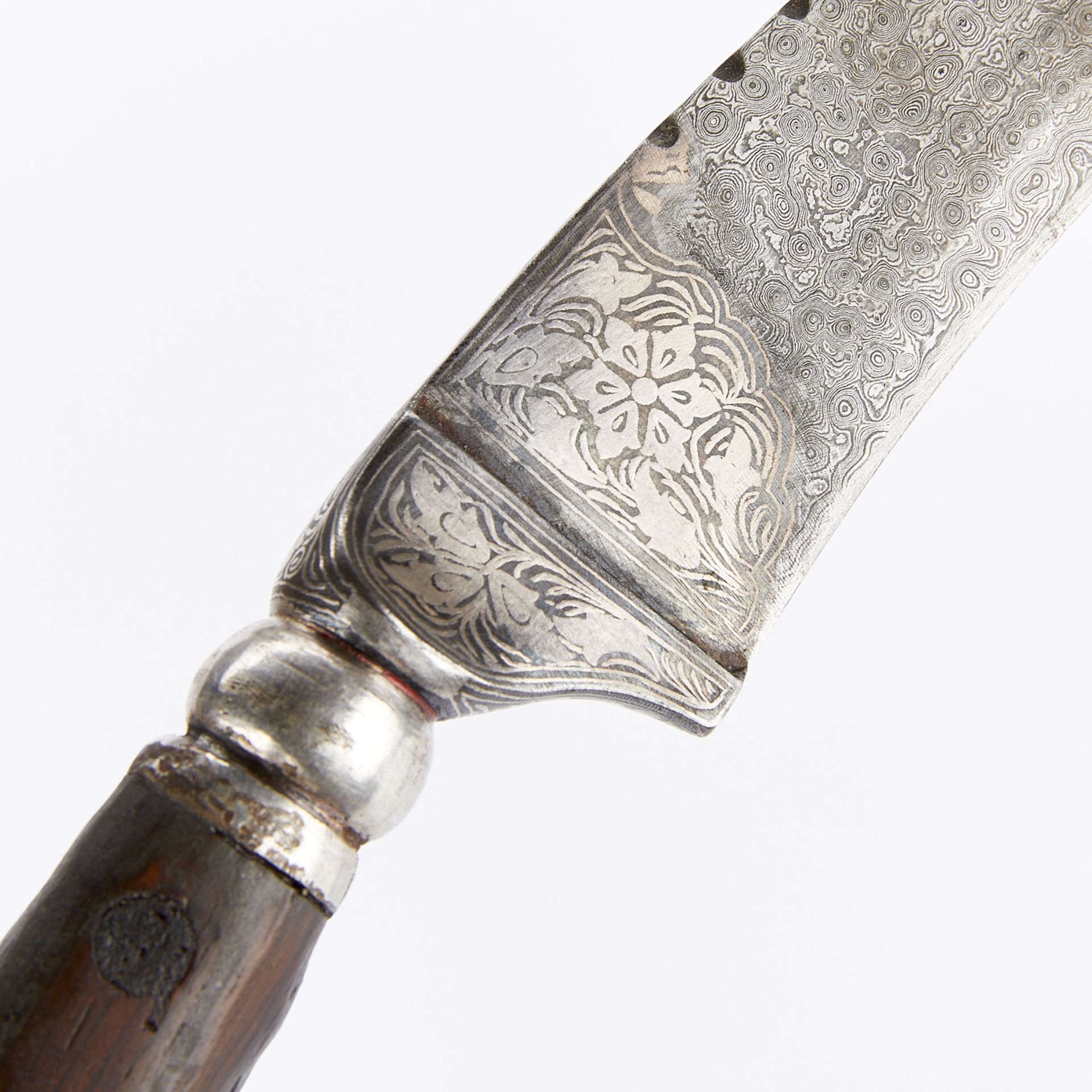 Middle Eastern Mughal Damascus Steel Dagger - Image 6 of 11