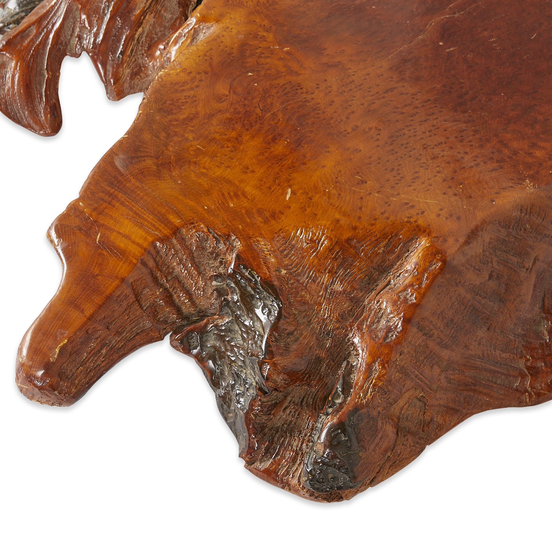 Vintage Redwood Burl Coffee Table - Image 7 of 10