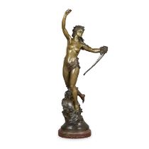 Marcel Debut Bronze Sculpture of Woman