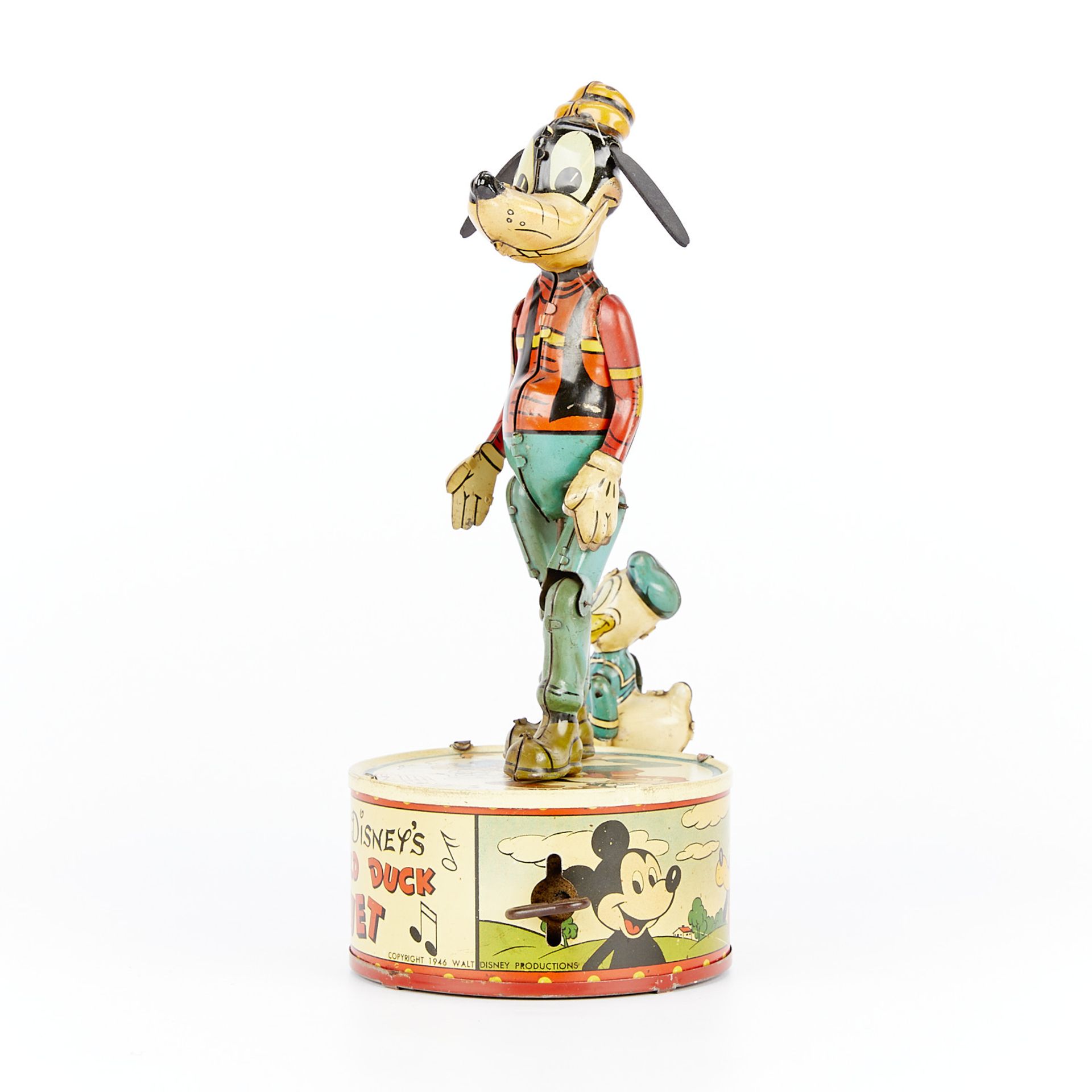 Marx "Disney's Donald Duck Duet" Tin Wind-up Toy - Image 5 of 11