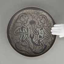 Edwin Scheier Ceramic Plate Adam & Eve 1947