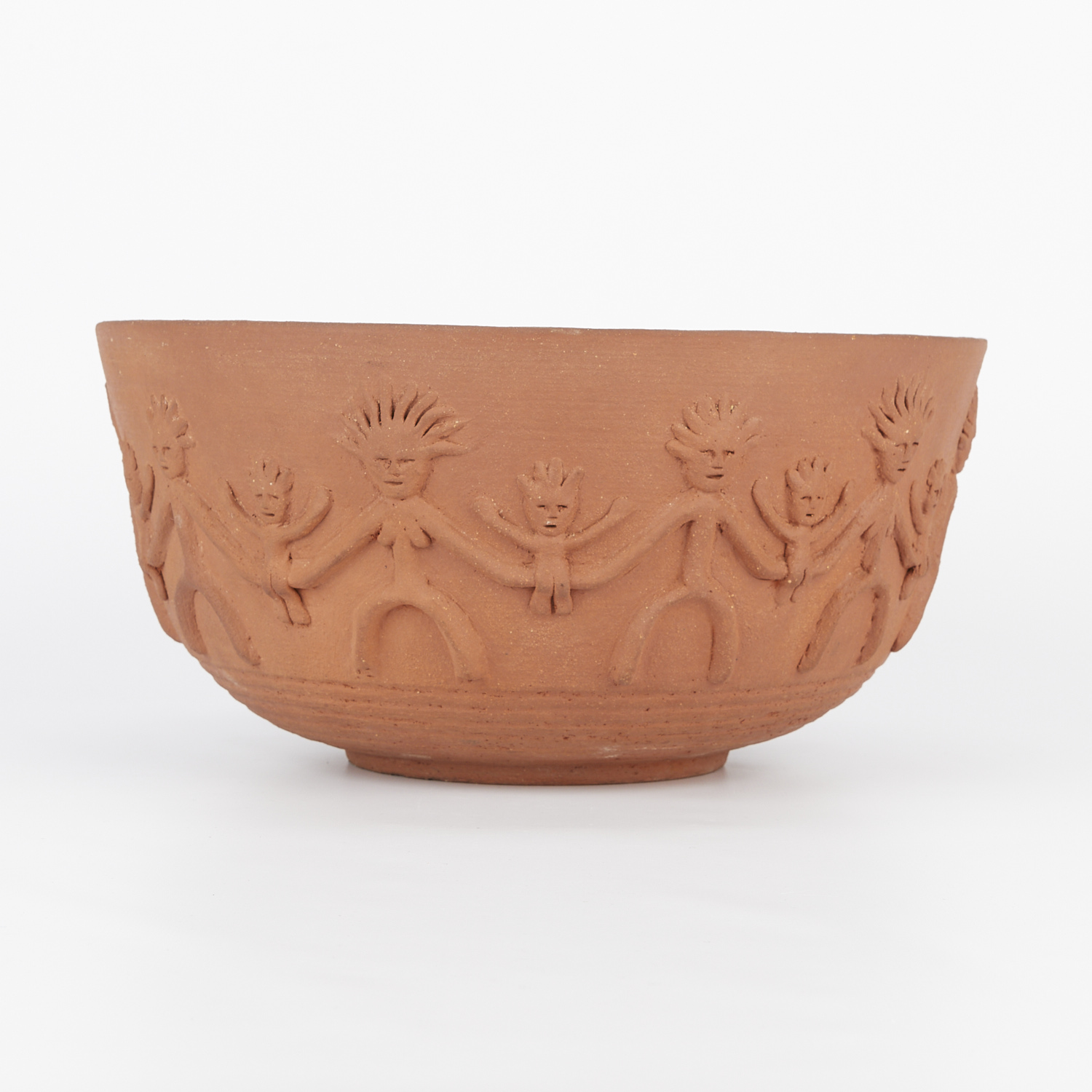 Edwin Scheier Ceramic Bowl w/ Applied Decoration - Image 3 of 13
