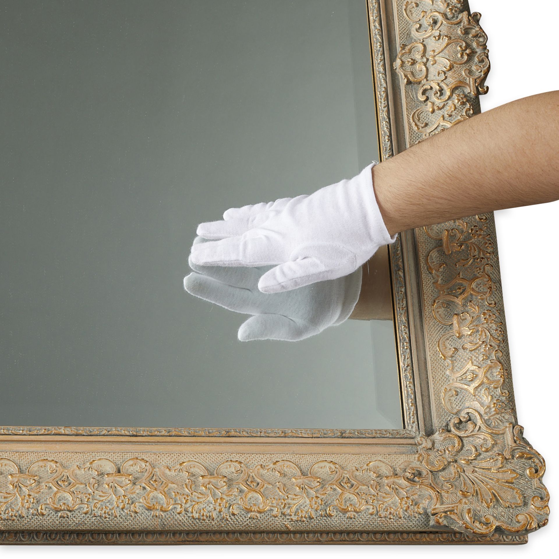 Early 20th c. Frame with Modern Mirror - Image 2 of 6