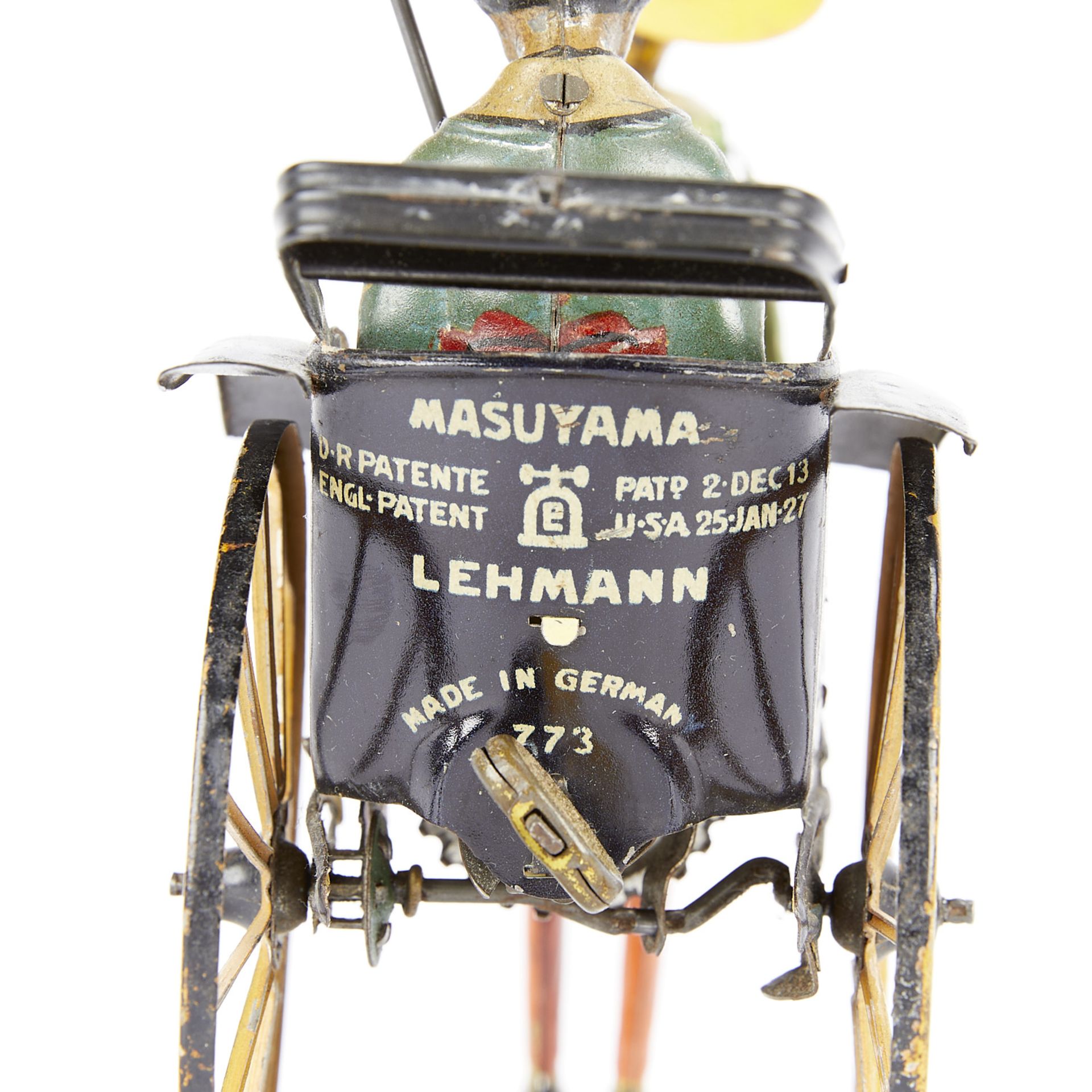 Lehmann "Masuyama" Wind-up Tin Rickshaw Toy - Bild 10 aus 10