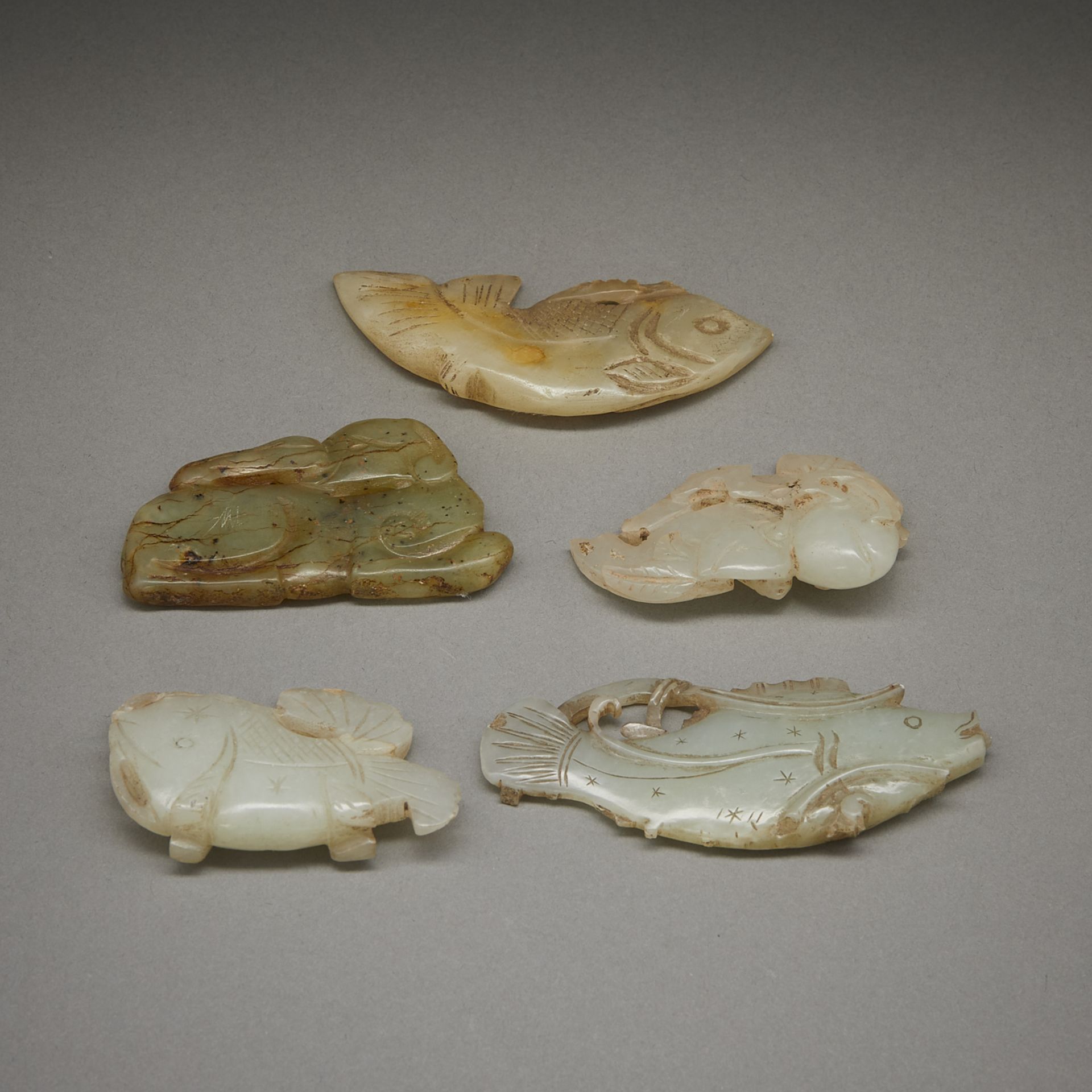 5 Pieces Chinese Jade Animals - Image 4 of 8