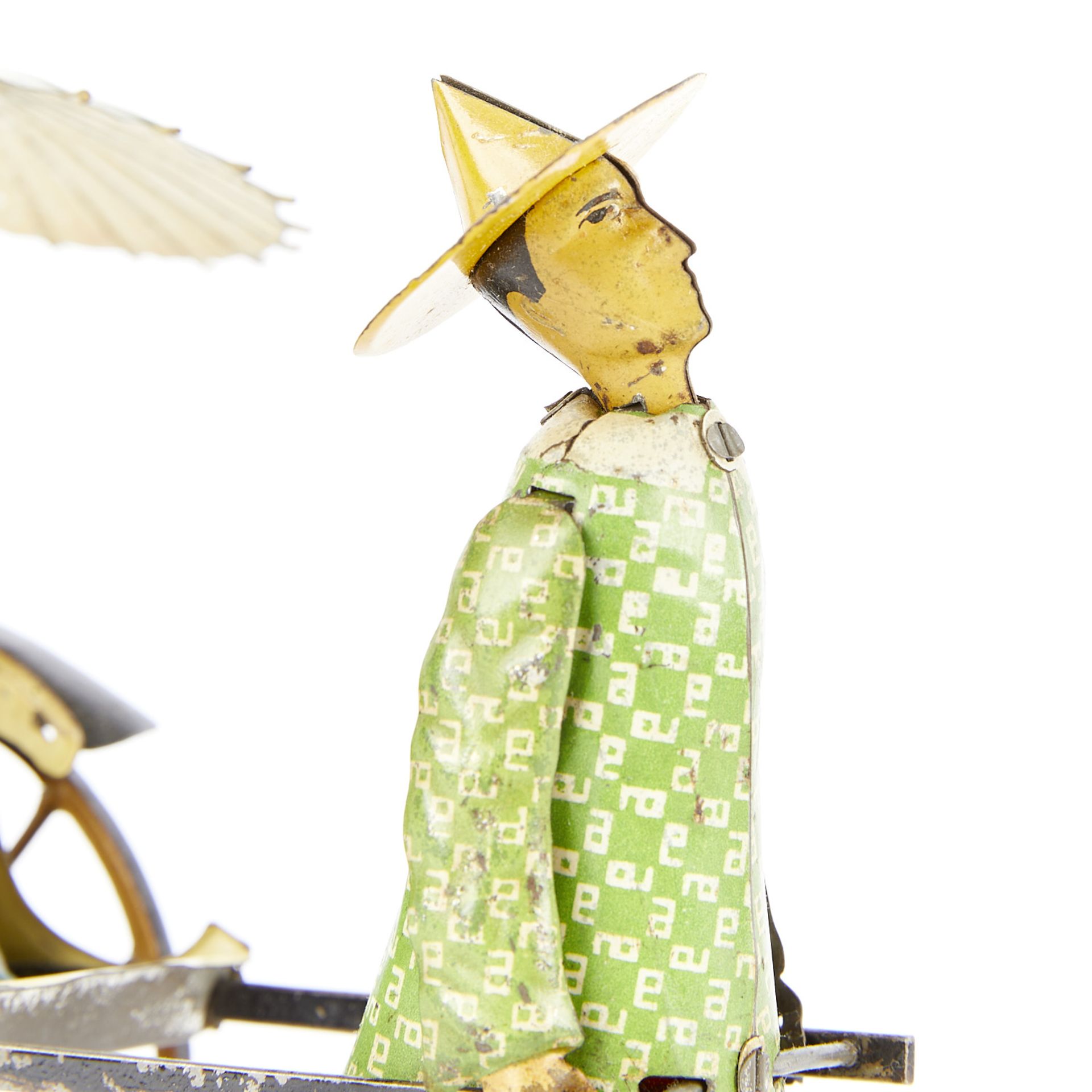 Lehmann "Masuyama" Wind-up Tin Rickshaw Toy - Bild 9 aus 10