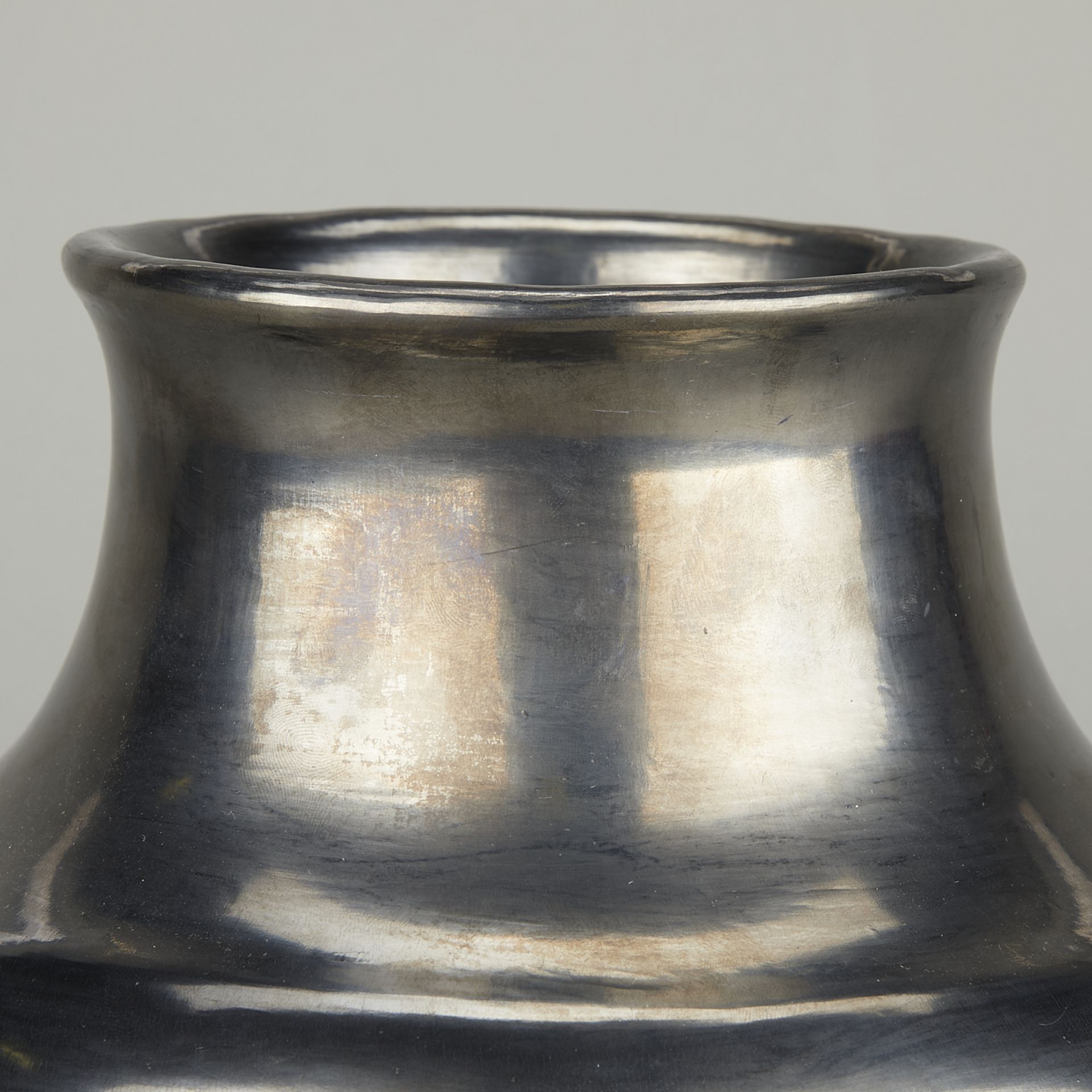 Maria Martinez Blackware Ceramic Olla - Image 6 of 8