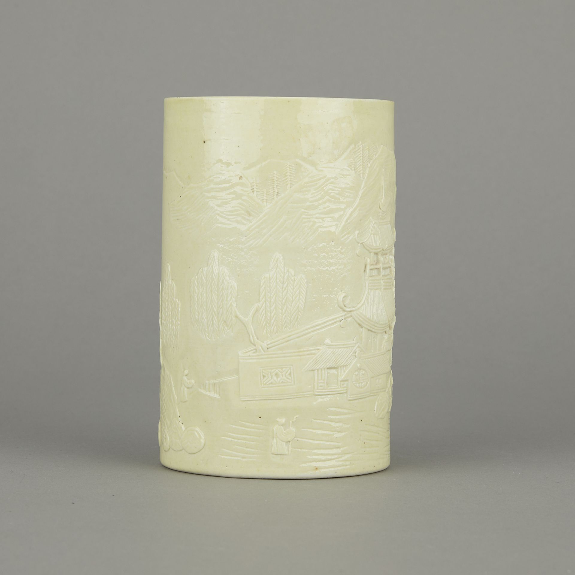 Porcelain Brushpot Style of Wang Bing Rong - Image 5 of 9