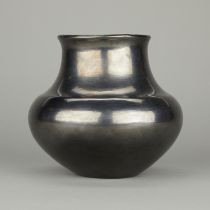 Maria Martinez Blackware Ceramic Olla