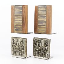 2 Pairs Bookends - Martz & Paul Evans