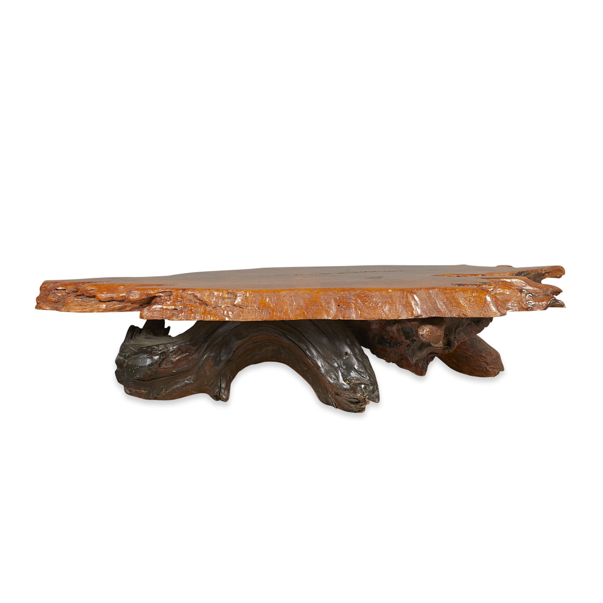 Vintage Redwood Burl Coffee Table - Image 5 of 10