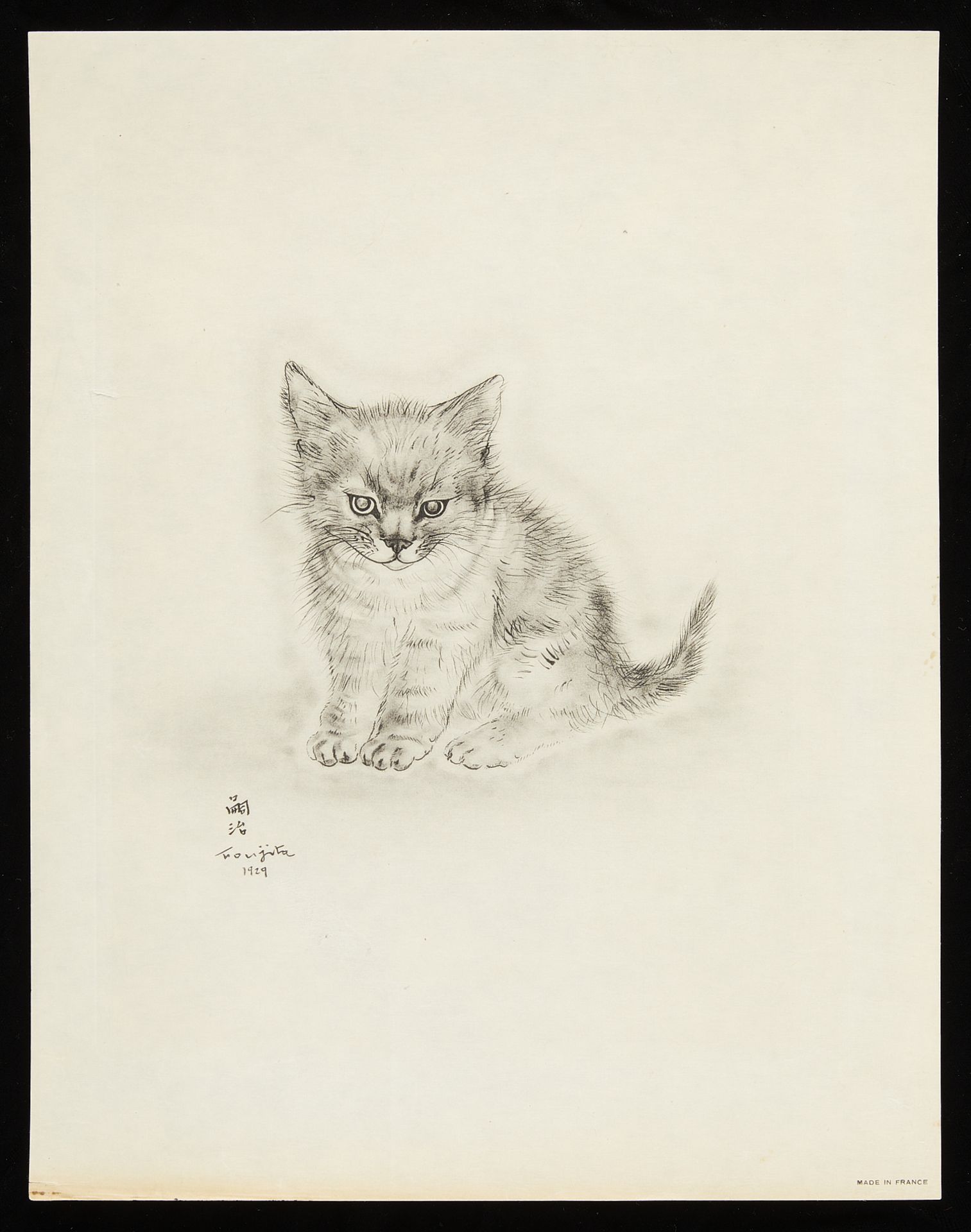 Leonard Foujita "A Book of Cats" Collotype 1929 - Bild 3 aus 5
