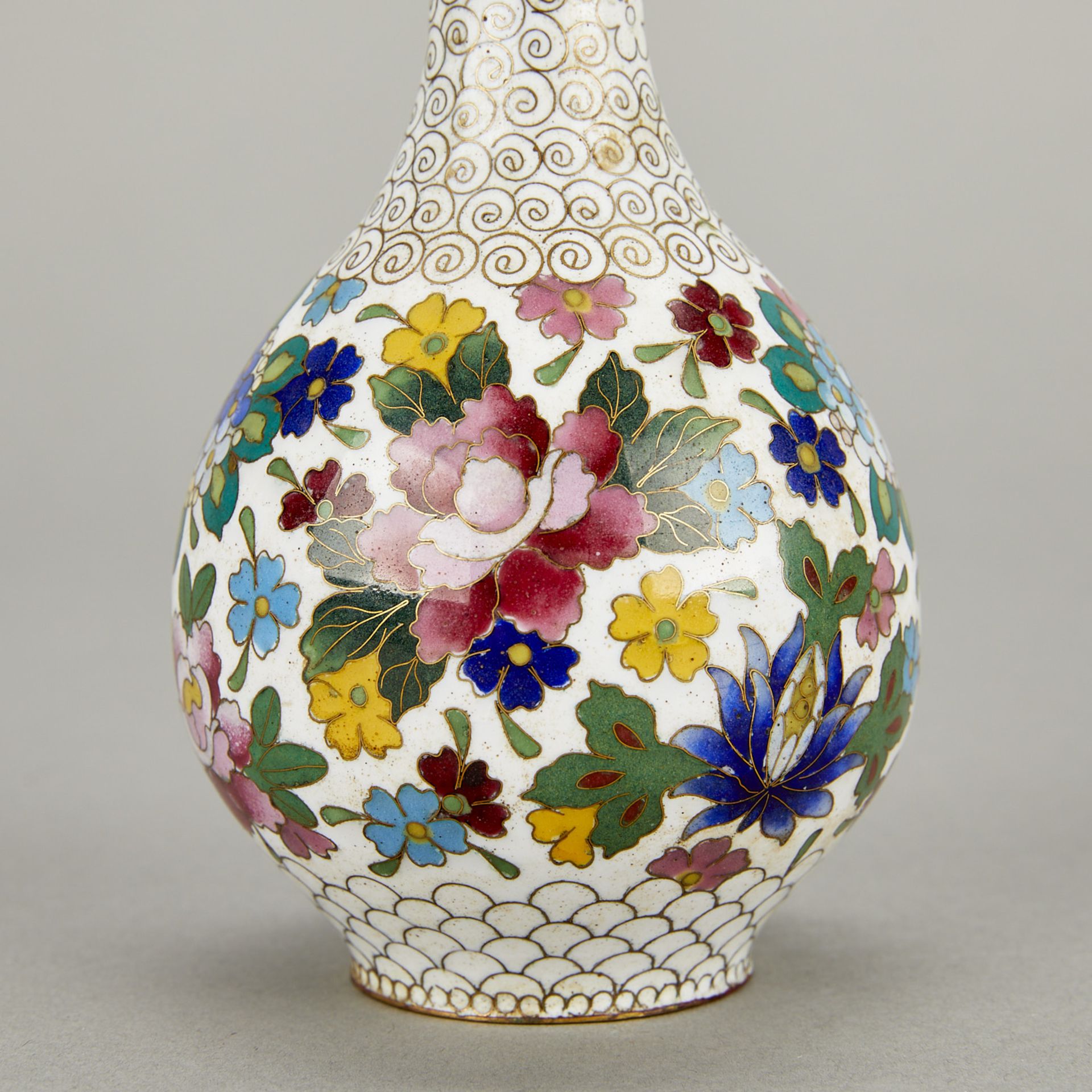 4 Antique Japanese Cloisonne Vases - Bild 19 aus 19