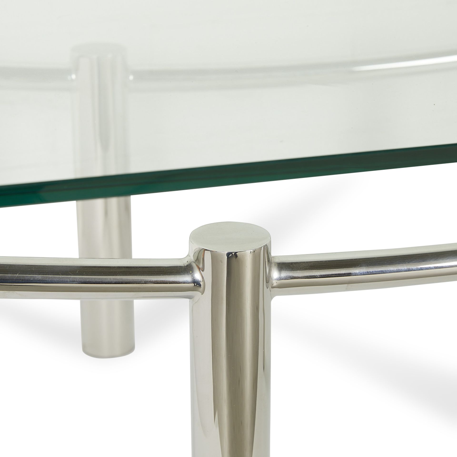 Brueton "Structures" Low Coffee Table w/ Glass Top - Image 11 of 12