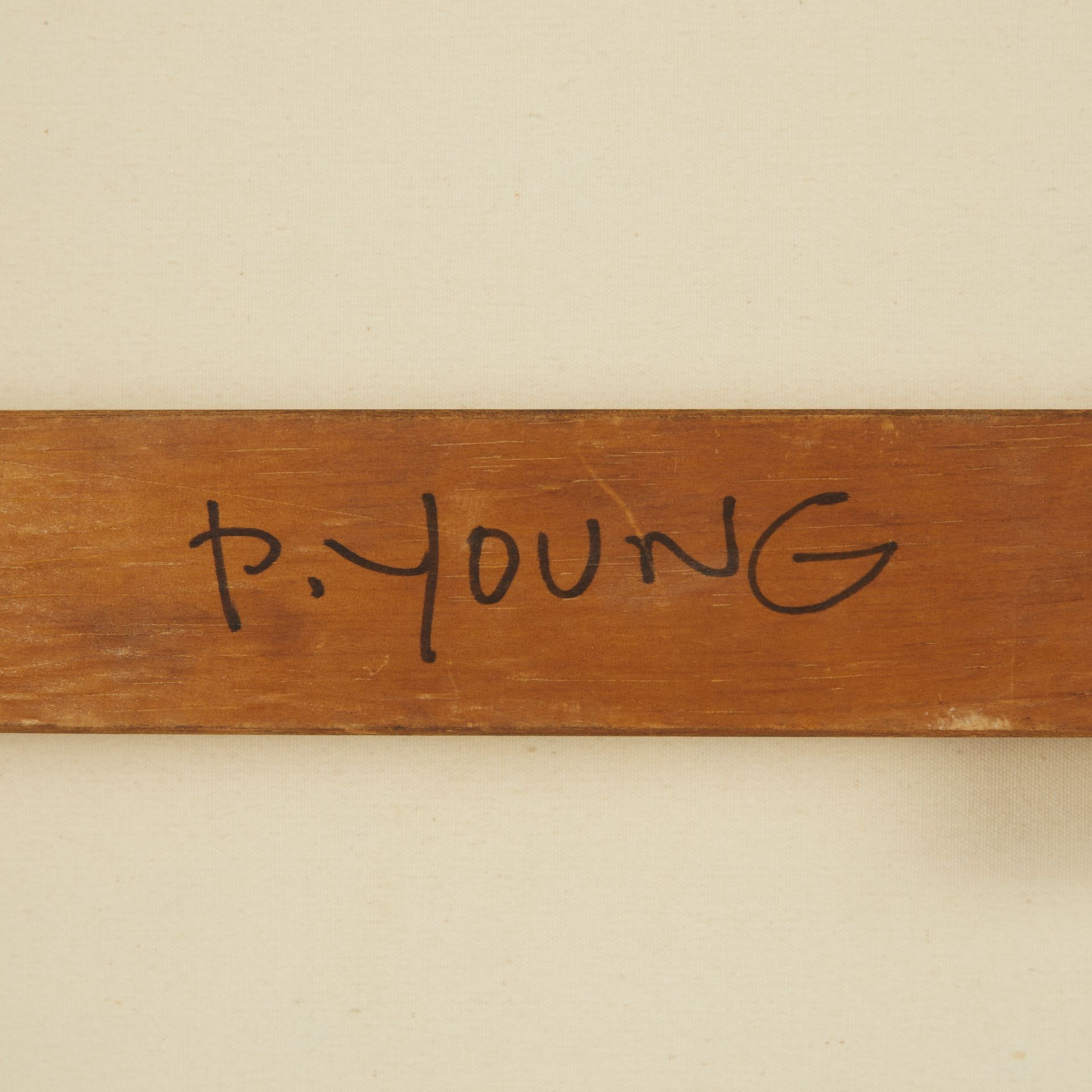 Large Peter Young "White Painting #10" 1967 - Image 6 of 10