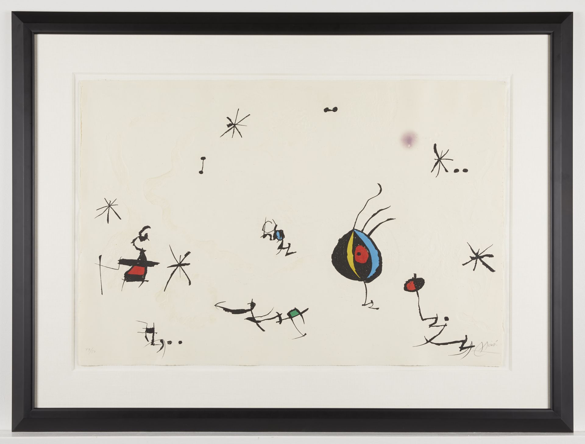 Joan Miro Barcelona Suite Aquatint 1973 - Image 3 of 8