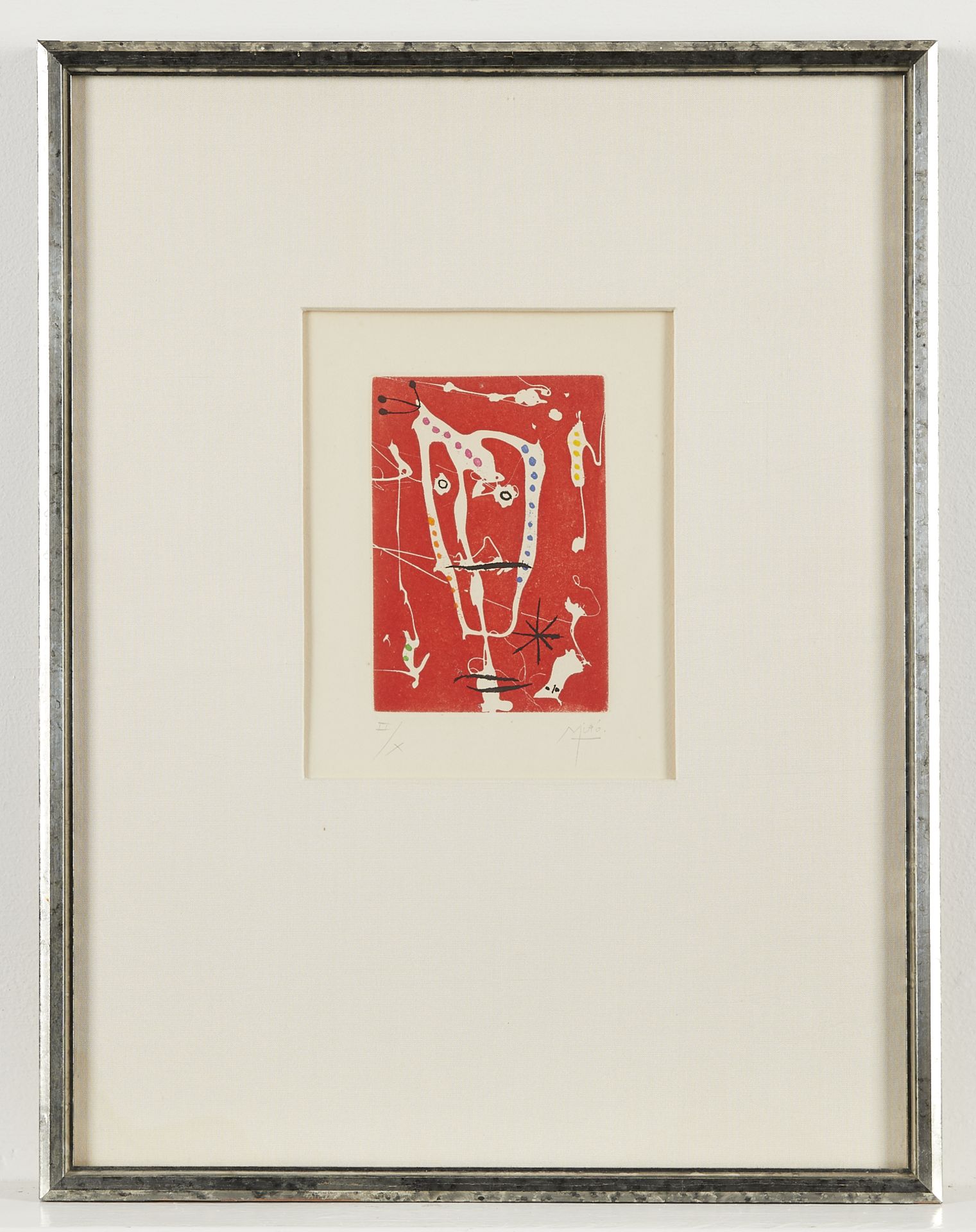 Joan Miro "Les Brisants (Red)" Print 1958 - Bild 3 aus 7