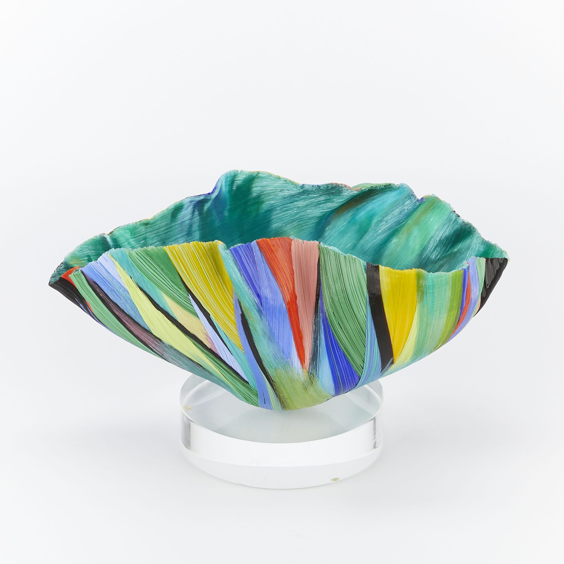 Mary Ann "Toots" Zynsky Filet-de-Verre Glass Bowl - Bild 7 aus 13