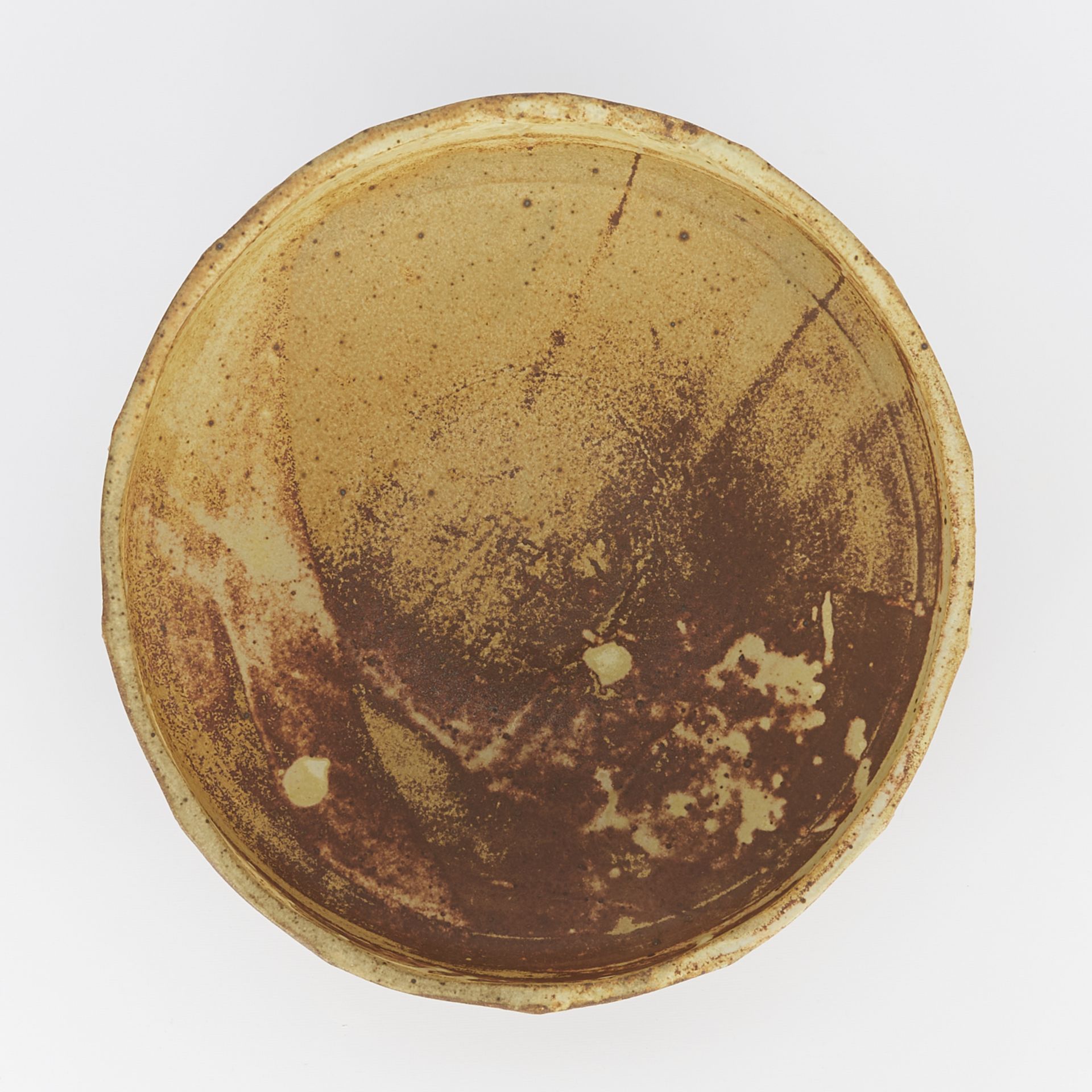 Lrg Warren MacKenzie Ceramic Bowl - Double Stamped - Image 11 of 11